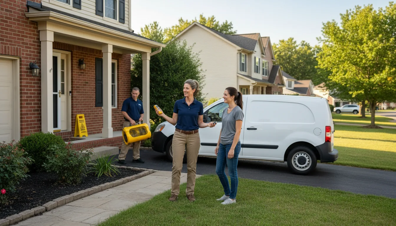Water restoration image for Water Damage & Restoration Services in Stamford, CT